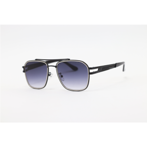 Emporio Armani - 2650 - Black Gradient - Metal - Rectangle - Double Bridge - Sunglassses